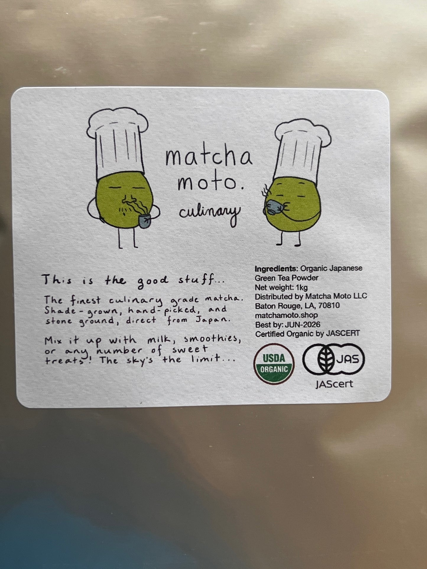 Matcha organic culinary grade
